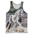 3D All Over Printed Friesian Horse Shirts-Apparel-HP Arts-Tank top-XL-Vibe Cosy™