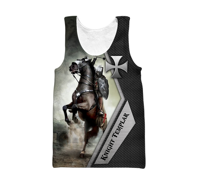 Premium Knight Templar Riding Horse All Over Printed Shirts For Men And Women MEI