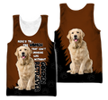 Golden Retriever Dog Lover 3D Full Printed Shirt For Men And Women Pi281208-Apparel-MP-Women's Tank Top-S-Vibe Cosy™