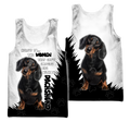 Dachshund Dog Lover 3D Full Printed Shirt For Men And Women Pi281209-Apparel-MP-Women's Tank Top-S-Vibe Cosy™