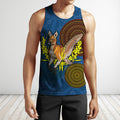 We are one Koori and Australia all over shirt for men and women blue TR030402-Apparel-Huyencass-Tank Top-S-Vibe Cosy™