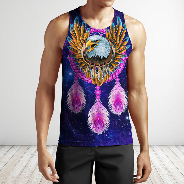 Eagle Purple Dreamcatcher Native American 3D All Over Printed Shirts VP11092002-LAM