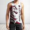 Horse Camo Red 3D All Over Printed Shirts Pi050501S1-Apparel-TA-Tank Top-S-Vibe Cosy™