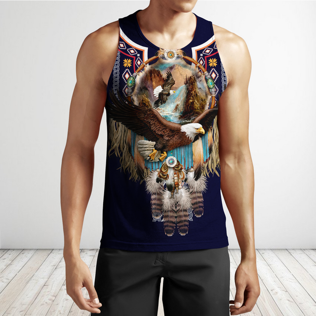 Eagle Fly Dreamcatcher Native American 3D All Over Printed Shirts