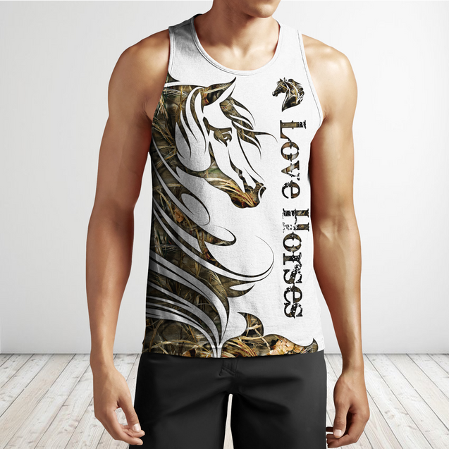 Horse Camo Pattern 3D All Over Printed Shirts Pi050501 - Amaze Style™-Apparel