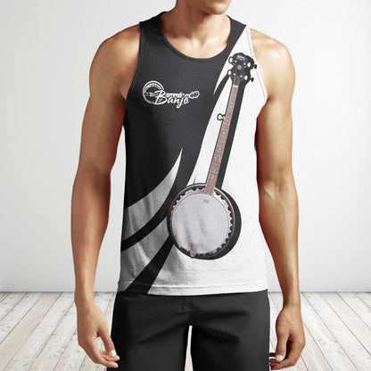 Banjo music 3d hoodie shirt for men and women HG HAC27127-Apparel-HG-Men's tank top-S-Vibe Cosy™