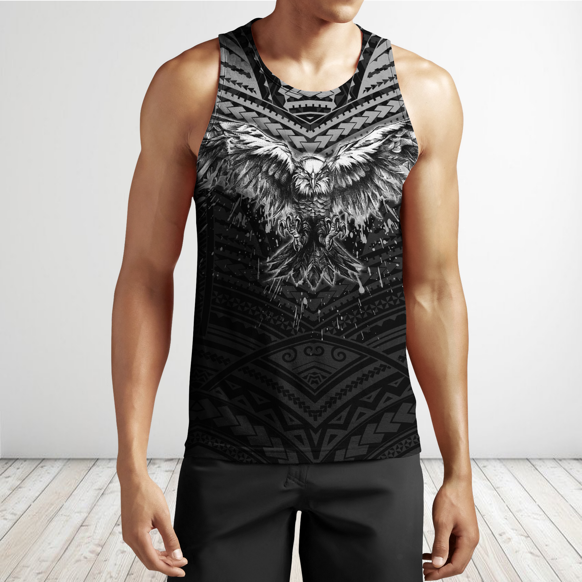 Eagle Tatoo Hoodie 3D All Over Printed Shirts For Men Pi25072002-LAM-Apparel-LAM-Hoodie-S-Vibe Cosy™