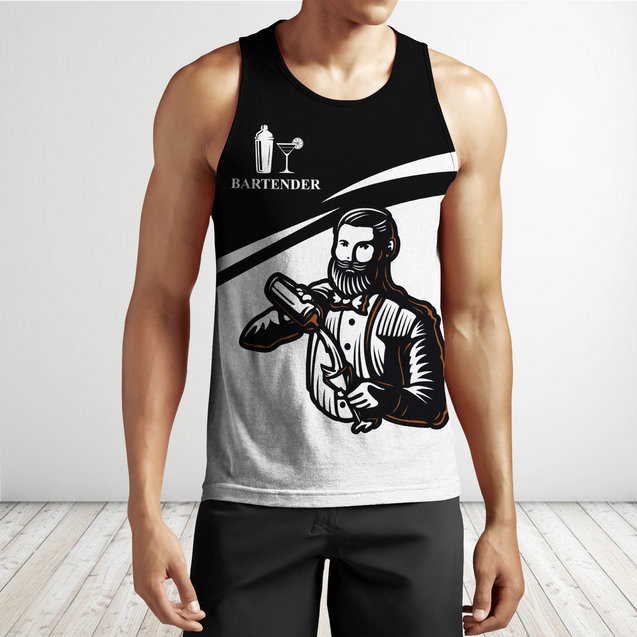 Bartender World 3D All Over Printed Differences Between Types Of World Shirts and Shorts Pi130102M PL-Apparel-PL8386-Tanktop-S-Vibe Cosy™