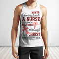 Nurse 3d hoodie shirt for men and women HG HAC250301-Apparel-HG-Men's tank top-S-Vibe Cosy™