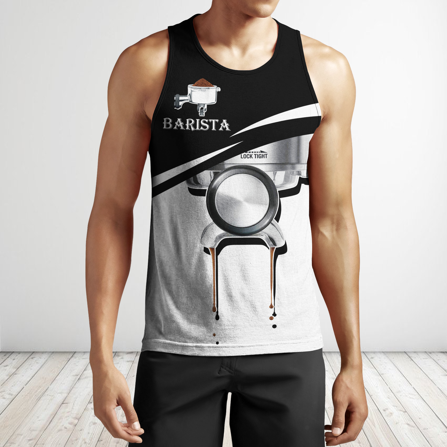 Breville the Barista Express Espresso Machine 3D All Over Printed Differences Between Types Of World Coffee Shirts and Shorts Pi241202 PL-Apparel-PL8386-Tanktop-S-Vibe Cosy™