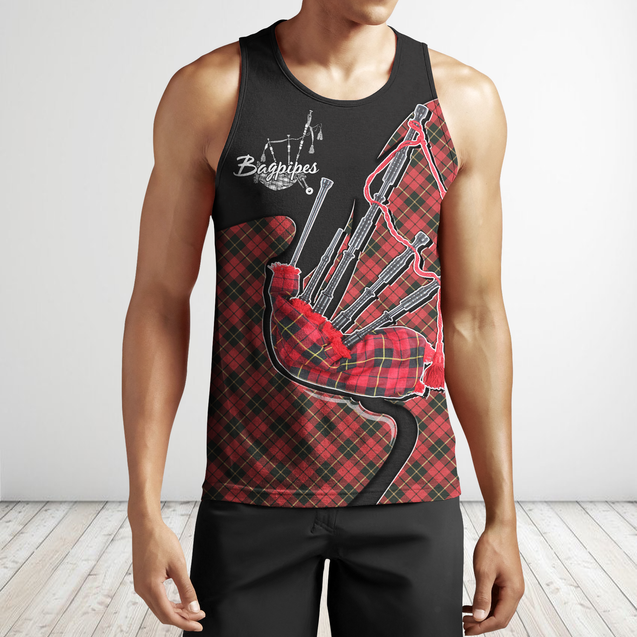 Bagpipes music 3d hoodie shirt for men and women HG HAC290201-Apparel-HG-Men's tank top-S-Vibe Cosy™