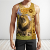 Lion in Wildlife Over Printed Hoodie