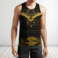 Eagle Gold Pattern 3D All Over Printed Shirts For Men