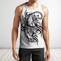 White Tiger Tribal Tattoo 3D All Over Printed Shirts For Men and Women