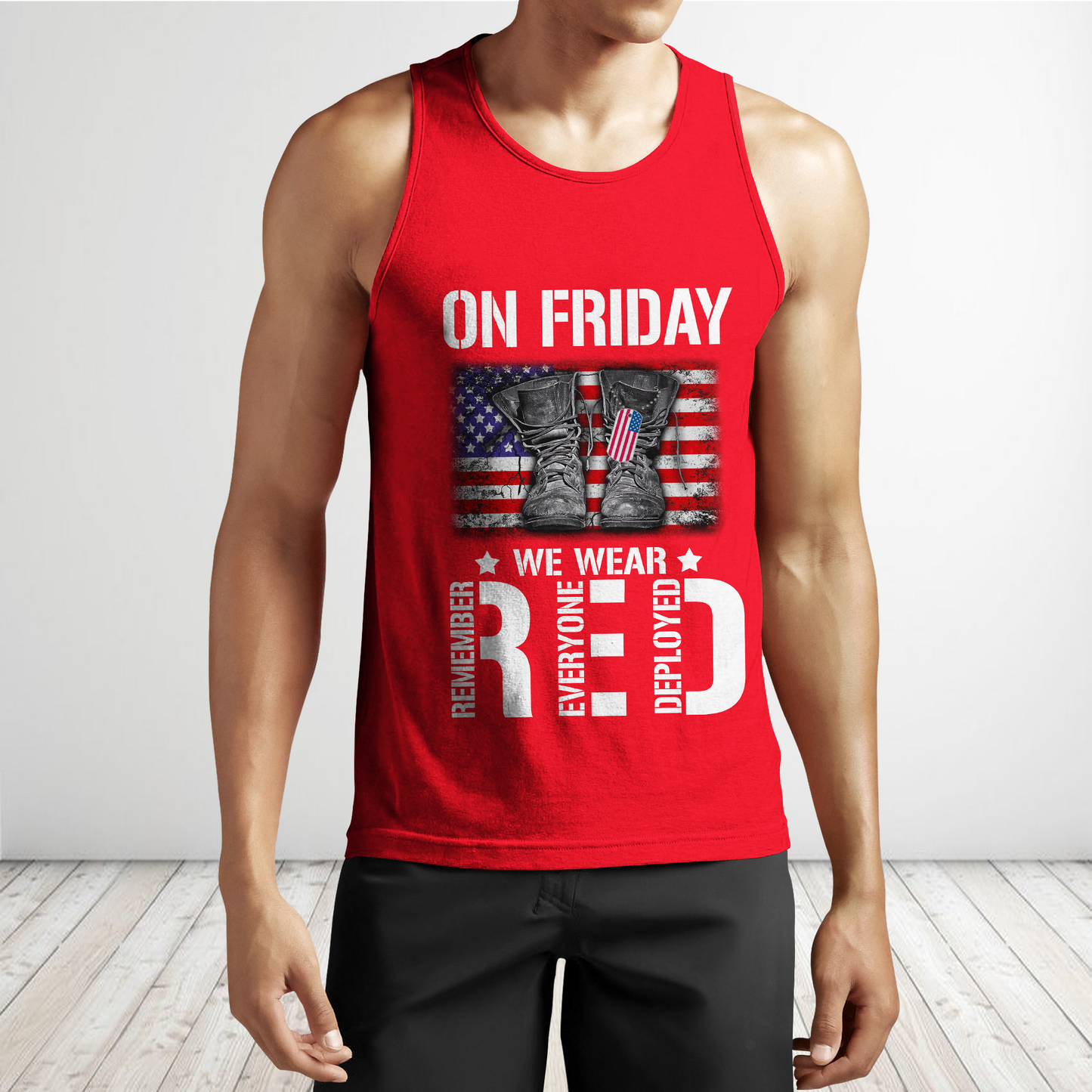 On Friday We Wear Red 3D All Over Printed Shirts For Men and Women TA09222001