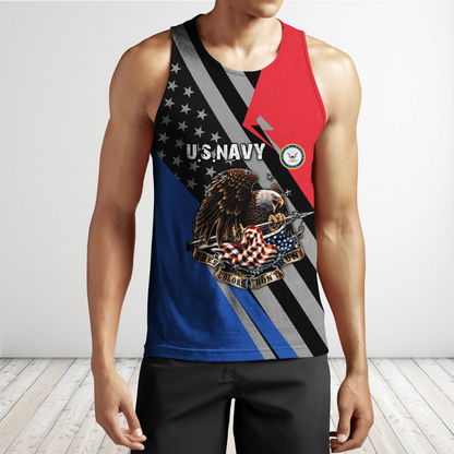 US Navy 3D All Over Printed Shirts For Men and Women TA091420051S