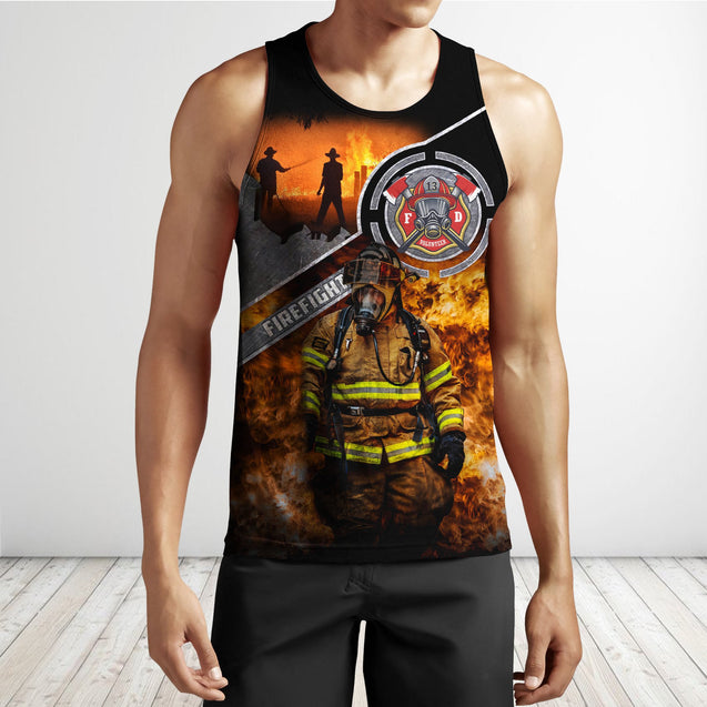 Brave Firefighter-Fireman 3D All Over Printed Shirts For Men and Women TA0822203