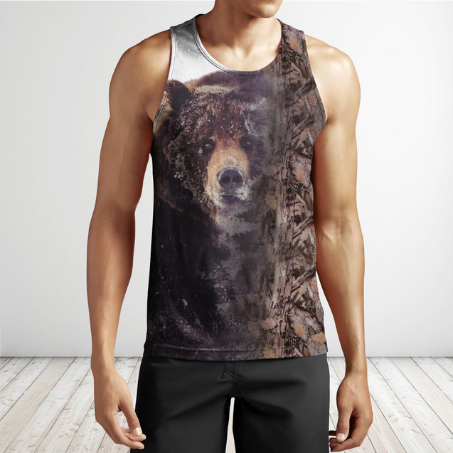 Bear Hunting 3D All Over Printed Shirts For Men