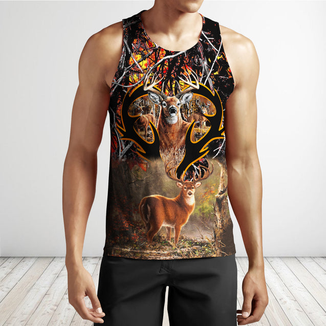 Amazing Deer Hunting 3D All Over Printed Shirts For Men LAM