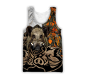 Boar Hunter Oreange Camo 3D All Over Print  Hoodie DL20102003