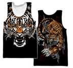 Tiger Fighter 3D Over Printed Shirt for Men and Women