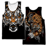 Tiger Fighter 3D Over Printed Shirt for Men and Women