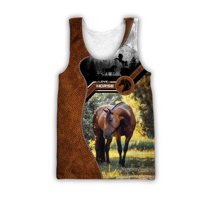 Love Horse 3D All Over Printed Shirts For Men and Women TA08312004