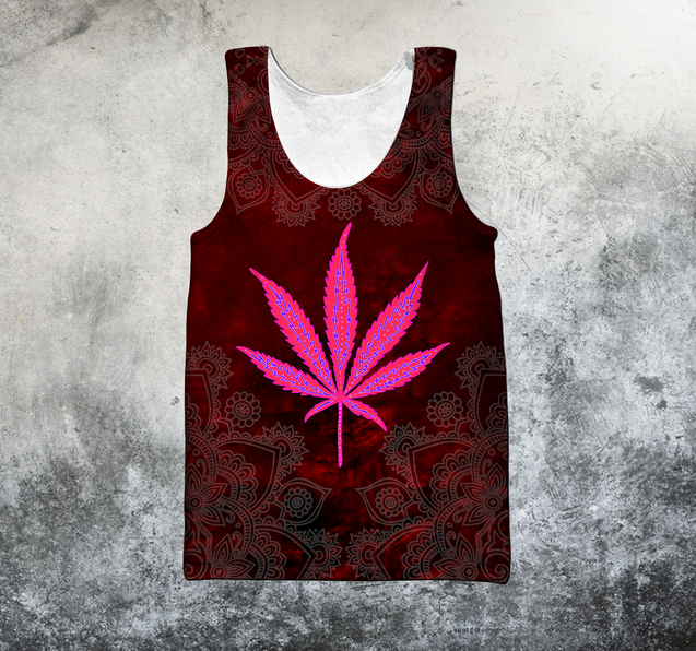 Hippie Red 3D All Over Printed Hoodie Shirt by SUN HAC300301-Apparel-SUN-Tank top-S-Vibe Cosy™
