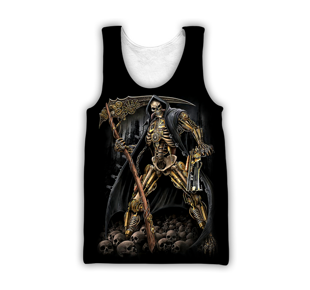 Grim reaper 3D All Over Printed Shirts and short for Men and Women PL