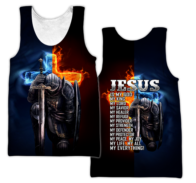 Jesus Is My God My King My Everything Knight Templars 3D All Over Printed Shirts For Men and Women Pi05092004