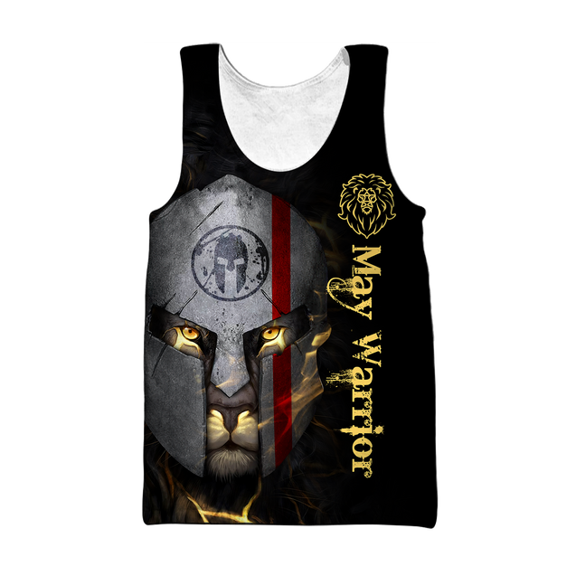 May Spartan Lion Warrior 3D All Over Printed Unisex Shirts