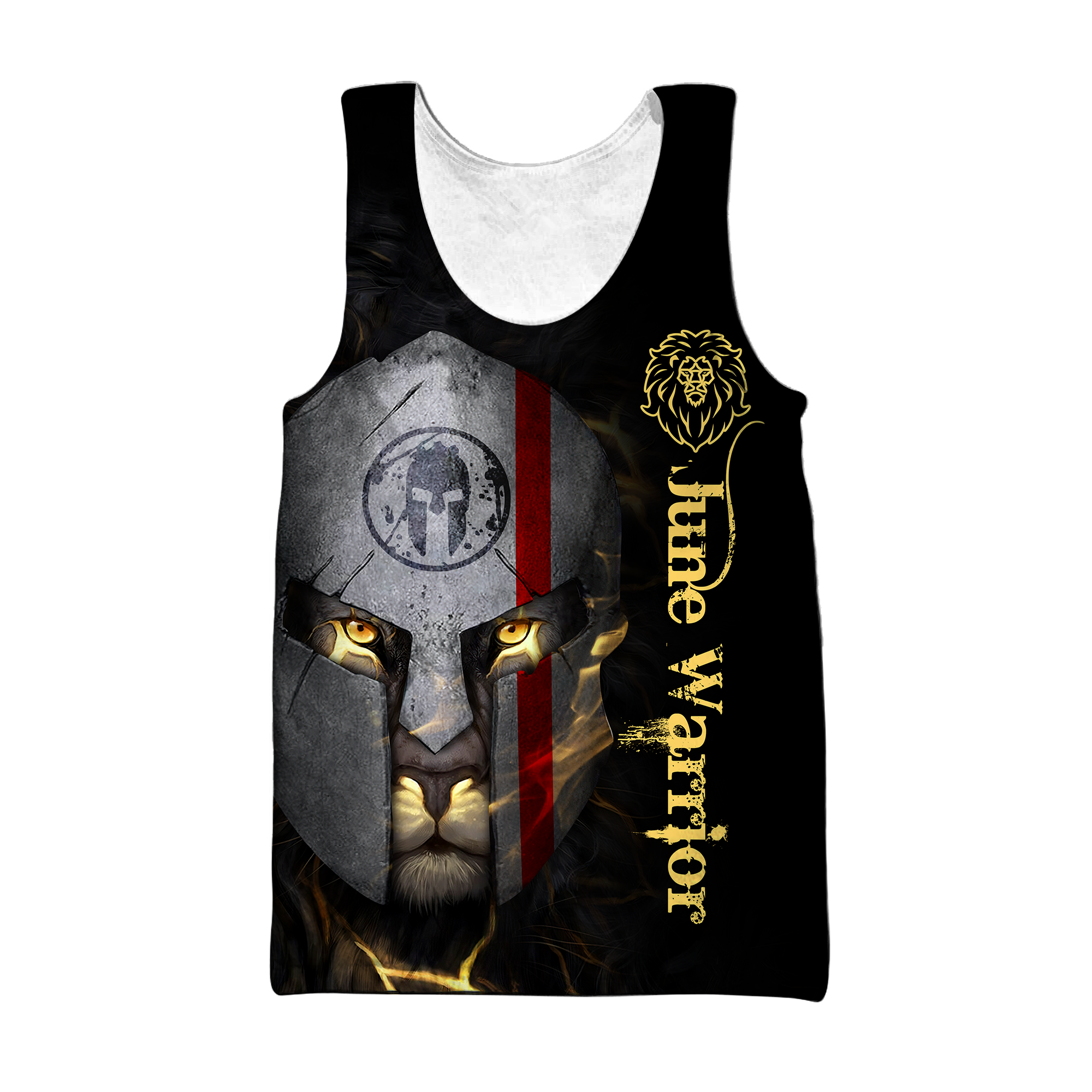 June Spartan Lion Warrior 3D All Over Printed Unisex Shirts