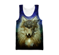Native Wolf Mandala Pattern All Over Printed Unisex Deluxe Hoodie ML