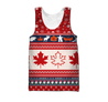 Christmas CANADA Maple Leaf Pi181001-Apparel-NNK-Tank Top-S-Vibe Cosy™