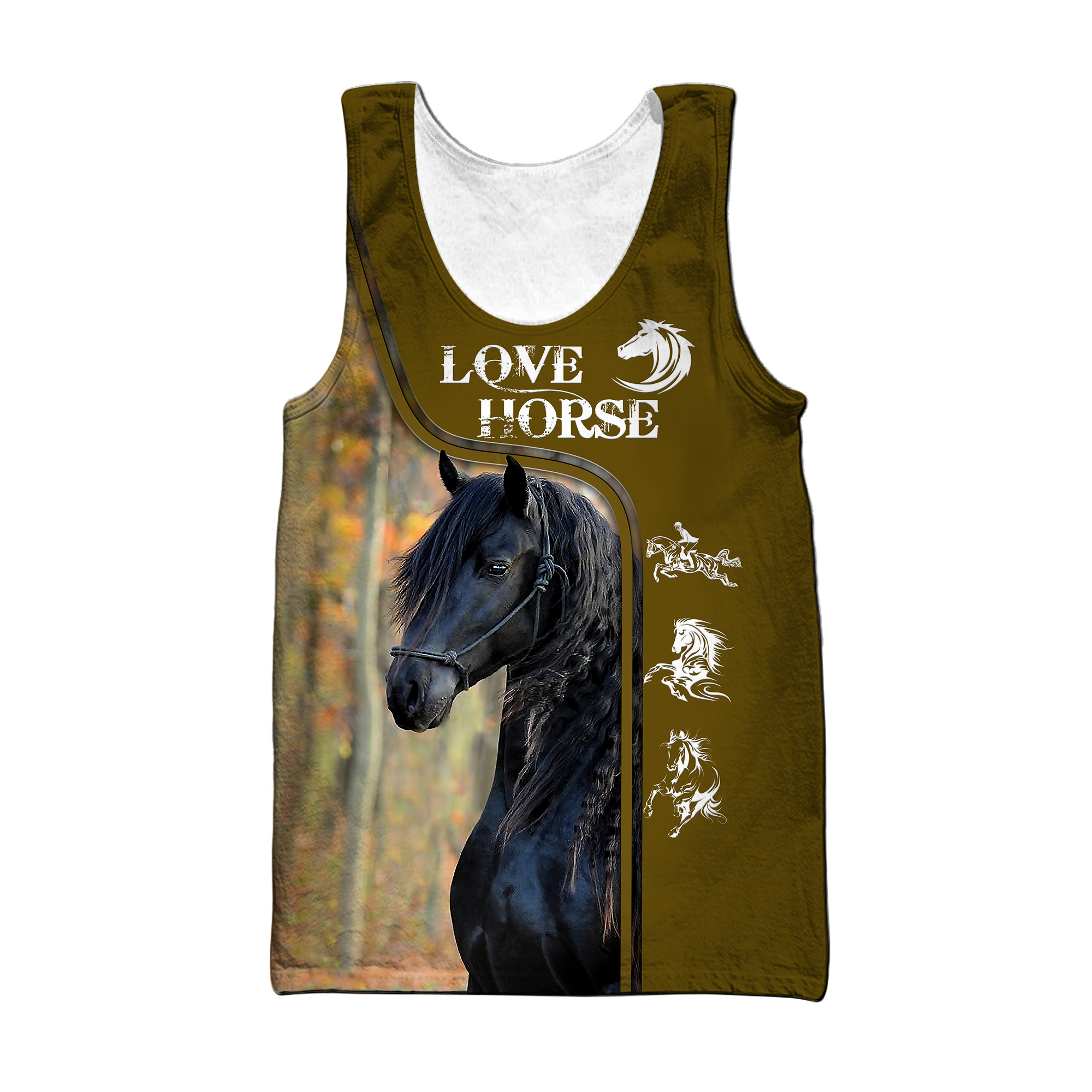 Love Horse 3D All Over Printed Shirts For Men and Women Pi112050