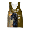 Love Horse 3D All Over Printed Shirts For Men and Women Pi112050