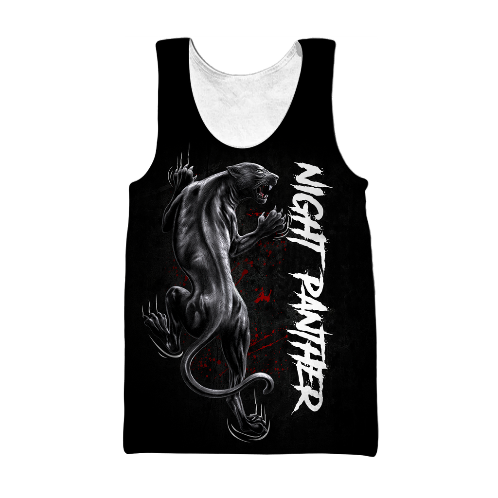 Night Panther 3D All Over Printed Shirt for Men and Women
