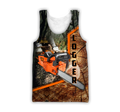 Logger Chainsaw 3D Unisex Hoodie TR1111204XT