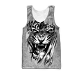 3D Tiger Tattoo Potrait  Over Printed Shirt for Men and Women