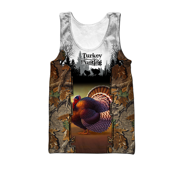 Camo Turkey Hunting Hoodie T-Shirt Sweatshirt for Men and Women Pi031202-Apparel-NM-Men's tank top-S-Vibe Cosy™