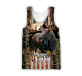 United States Moose Hunting Legend 3D All Over Print Hoodie TR1209201