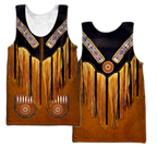 Native Cowboy Jacket No6 Cosplay 3D Over Printed Unisex Deluxe Hoodie ML