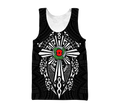 New zealand anzac, lest we forget maori cross tattoo 3d all over printed shirt and short for man and women MH3006201-Apparel-PL8386-Tank top-S-Vibe Cosy™