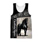 Black Horse Custom Name 3D All Over Printed Shirts TA09252001S
