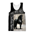 Black Horse Custom Name 3D All Over Printed Shirts TA09252001S