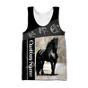 Black Horse Custom Name 3D All Over Printed Shirts TA09252001S