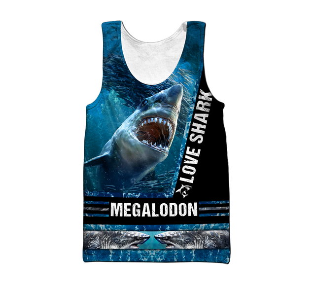 Love Shark 3D All Over Printed Shirts For Men and Women HAC180702-Apparel-TT-Tanktop-S-Vibe Cosy™