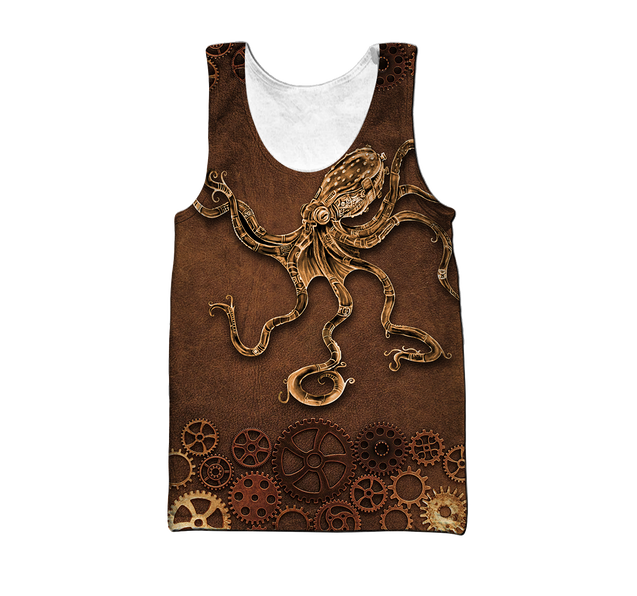 Octopus Steampunk Mechanic All Over Printed Hoodie For Men and Women DD11102001CL-NDD