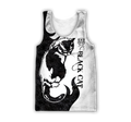 Love Black Cat Tattoo 3D all over shirts for men and women