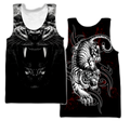 Tattoo White Tiger  3D All Over Printed Unisex Shirts